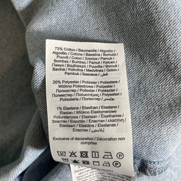 VERO MODA Women Lilith Denim Mini Dress Blue M Coastal Casual Chic Y2K Nostalgia - Picture 11 of 13